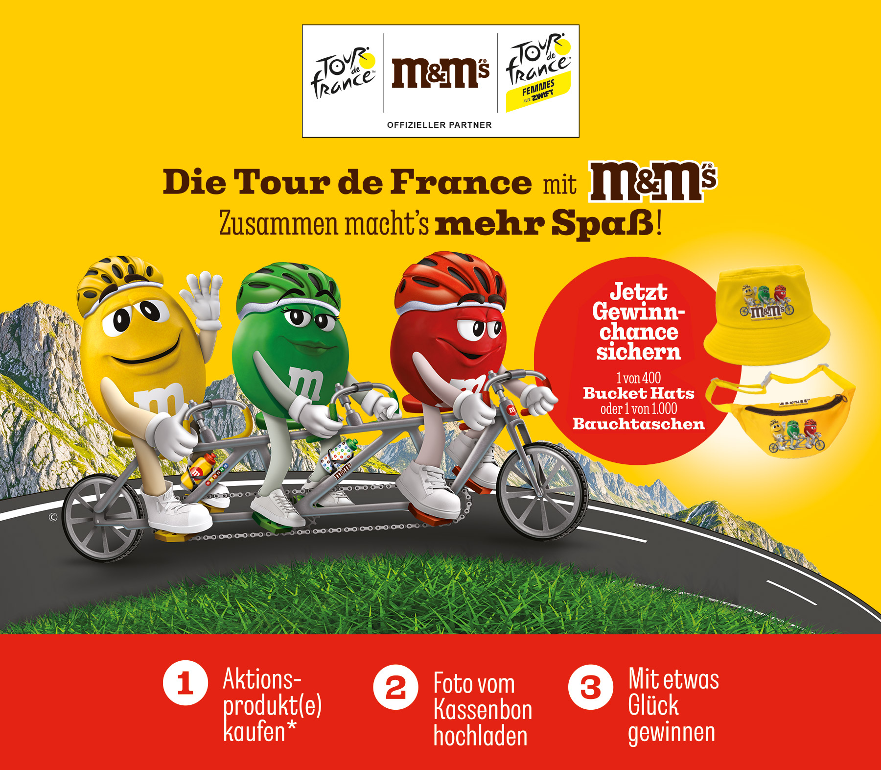 Die Tour de France mit M&M’S – Jetzt Gewinnchance sichern